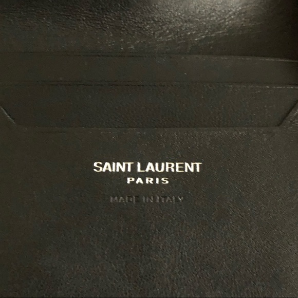 NWT Saint Laurent YSL Monogram Wallet in Black - Picture 3 of 5